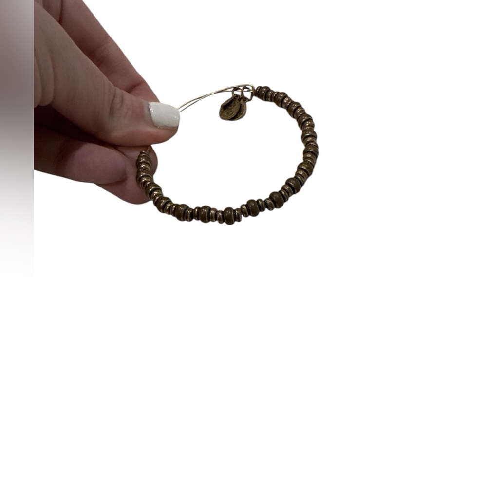 Alex and Ani gold beaded bangle expandable Beaded Bracelet